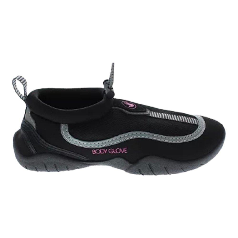 NEW Body Glove Riptide III Girls Black w/Neon Pink Water Shoes Size 13